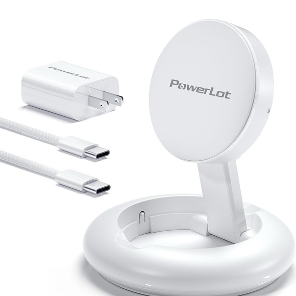 Other - PowerLot Wireless Charger Set in White.. (D3)